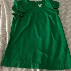 J. Crew Vibrant Green Top